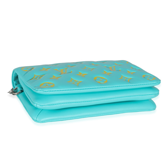 Louis Vuitton Menthe Jaune Monogram Embossed Lambskin Pochette Coussin - Picture 7 of 8